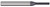6 FL - 0.0400" Cutter DIA x 0.2400" LOC  - AlTiN Nano Coated