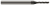 3 FL - 0.1250" (1/8) Cutter DIA x 0.7500" (3/4) LOC - Amorphous Diamond Coated Â– HARVEY TOOL Â– SKU HARTO1-877208-C4