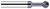 0.1875" (3/16) Cutter DIA x 1.2500" (1-1/4) Neck Length x 300° Wrap Angle - 4 FL - AlTiN Coated