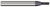 7 FL - 0.1562" (5/32) Cutter DIA x 0.0100" Radius x 0.4700" LOC  - AlTiN Nano Coated