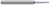3 FL - 0.2500" (1/4) Cutter DIA x 0.0300" Radius x 0.3750" (3/8) LOC x 2.0000" (2) Reach - TiB2 Coated Â– HARVEY TOOL Â– SKU HARTO1-891916-C8