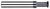 0.1875" (3/16) Cutter DIA x 0.0050" Radius x 0.0990" Width x 0.5000" (1/2) Neck Length - 90Ã‚Â° Included Angle - 4 FL - AlTiN Coated Â– HARVEY TOOL Â– SKU HARTO1-898412-C3