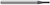 4 FL - 0.1875" (3/16) Cutter DIA x 0.0100" Radius x 0.5620" (9/16) LOC  - AlTiN Coated 4 FL - 0.1875" (3/16) Cutter DIA x 0.0100" Radius x 0.5620" (9/16) LOC  - AlTiN Coated