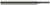 4 FL - 0.1090" (7/64) Cutter DIA x 0.0050" Radius x 0.5700" LOC Â– HARVEY TOOL Â– SKU HARTO1-912502