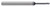 4 FL - 0.1875" (3/16) Cutter DIA x 0.0100" Radius x 0.2850" LOC x 1.0000" (1) Reach - AlTiN Nano Coated