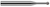 0.1560" (5/32) Cutter DIA x 0.5000" (1/2) Neck Length x 270° Wrap Angle - 16 RH Teeth, 13 LH Teeth