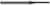 4 FL - 0.0620" (1/16) Cutter DIA x 0.0100" Radius x 0.5000" (1/2) LOC - Amorphous Diamond Coated Â– HARVEY TOOL Â– SKU HARTO1-938062-C4