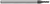 3 FL - 0.5000" (1/2) Cutter DIA x 1.5000" (1-1/2) LOC - Amorphous Diamond Coated Â– HARVEY TOOL Â– SKU HARTO1-942332-C4