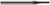 4 FL - 0.1250" (1/8) Cutter DIA x 0.0100" Radius x 0.6250" (5/8) LOC - Amorphous Diamond Coated Â– HARVEY TOOL Â– SKU HARTO1-950910-C4