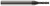 4 FL - 0.1250" (1/8) Cutter DIA x 0.3750" (3/8) LOC x 0.6250" (5/8) Reach - Amorphous Diamond Coated