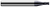 4 FL - 0.0700" Cutter DIA x 0.0200" Radius x 0.1050" LOC - AlTiN Coated Â– HARVEY TOOL Â– SKU HARTO1-966470-C3