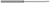 3 FL - 0.0200" (.5 mm) Cutter DIA x 0.0300" LOC x 0.4400" Reach Â– HARVEY TOOL Â– SKU HARTO1-969620
