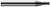 2 FL - 0.0230" Cutter DIA x 0.0350" LOC - Amorphous Diamond Coated Â– HARVEY TOOL Â– SKU HARTO1-13923-C4