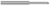 0.1180" (3 mm) Neck DIA x 0.9500" Reach x 45Ã‚Â° per side - 2 FL Â– HARVEY TOOL Â– SKU HARTO1-725145