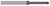 0.1180" (3 mm) Neck DIA x 0.9500" Reach x 45° per side - 2 FL - AlTiN Coated