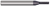 6 FL - 1.000 mm Cutter DIA x 4.000 mm LOC - AlTiN Nano Coated Â– HARVEY TOOL Â– SKU HARTO1-726422-C6
