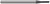 4 FL - 1.000 mm Cutter DIA x 5.000 mm LOC - AlTiN Nano Coated Â– HARVEY TOOL Â– SKU HARTO1-726822-C6