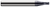 4 FL - 0.0620" (1/16) Cutter DIA x 0.0050" Corner Chamfer x 0.0930" (3/32) LOC  - AlTiN Coated