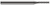 4 FL - 0.1250" (1/8) Cutter DIA x 0.0100" Radius x 0.7500" (3/4) LOC Â– HARVEY TOOL Â– SKU HARTO1-733810