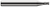 4 FL - 0.1180" (3 mm) Cutter DIA x 0.0400" Radius x 0.1770" LOC