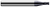 4 FL - 0.1718" Cutter DIA x 0.0300" Radius x 0.2600" LOC - AlTiN Coated Â– HARVEY TOOL Â– SKU HARTO1-758730-C3