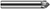 0.1875" (3/16) Shank DIA x 45° per side - 5 Helical FL