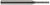 4 FL - 0.1406" (9/64) Cutter DIA x 0.4250" LOC x 1.0000" (1) Reach