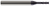 4 FL - 0.0150" (1/64) Cutter DIA x 0.0450" LOC x 0.0930" (3/32) Reach - AlTiN Coated Â– HARVEY TOOL Â– SKU HARTO1-802415-C3