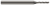 4 FL - 0.0100" Cutter DIA x 0.0500" LOC  HARVEY TOOL  SKU HARTO1-841010