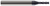 4 FL - 0.0390" (1 mm) Cutter DIA x 0.0050" Radius x 0.1170" LOC x 0.2030" (13/64) Reach - AlTiN Coated Â– HARVEY TOOL Â– SKU HARTO1-875239-C3