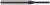 4 FL - 0.0390" (1 mm) Cutter DIA x 0.0100" Radius x 0.1170" LOC x 0.3250" Reach - AlTiN Coated