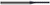 4 FL - 0.0400" Cutter DIA x 0.0100" Radius x 0.3250" LOC - AlTiN Coated Â– HARVEY TOOL Â– SKU HARTO1-938040-C3