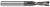 2 FL - 0.5000" (1/2) Cutter DIA x 0.7500" (3/4) LOC - Amorphous Diamond Coated Â– HARVEY TOOL Â– SKU HARTO1-966332-C4