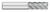 5 FL - 0.1875" (3/16) Cutter DIA x 0.0300" Radius x 0.7500" (3/4) LOC  - Uncoated