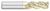 3 FL - 0.1250" (1/8) Cutter DIA x 0.0100" Radius x 0.5000" (1/2) LOC  - ZrN Coated