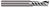 1 FL - 0.0625" (1/16) Cutter DIA x 0.250" (1/4) LOC