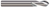 0.1250" (1/8) Drill DIA x 0.375" (3/8) Flute Length