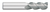 0.5000" (1/2) Cutter DIA x 1.2500" (1-1/4) Length of Cut Carbide Square End Mill, 3 Flutes, Uncoated  TITAN USA  SKU TITUS1-TC40532