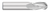 0.5000" (1/2) Cutter DIA x 1.0000" (1) Length of Cut Carbide Ball End Mill, 3 Flutes, Uncoated  TITAN USA  SKU TITUS1-TC16232