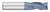0.5000" (1/2) Cutter DIA x 0.0300" Radius x 1.0000" (1) Length of Cut Carbide Corner Radius End Mill, 3 Flutes, AlTiN Coated  TITAN USA  SKU TITUS1-TC16732