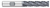 0.7500" (3/4) Cutter DIA x 2.2500" (2-1/4) Length of Cut Carbide Variable Index Square End Mill Chipbreaker, 4 Flutes, ALCRO-Max Coated  TITAN USA  SKU TITUS1-TC28084