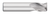 0.3750" (3/8) Cutter DIA x 0.0200" Radius x 0.6250" (5/8) Length of Cut Carbide Corner Radius End Mill, 3 Flutes, Uncoated  TITAN USA  SKU TITUS1-TC15218
