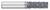 1.0000" (1) Cutter DIA x 0.0600" Radius x 2.0000" (2) Length of Cut Carbide Variable Index Corner Radius End Mill Chipbreaker, 6 Flutes, ALCRO-Max Coated  TITAN USA  SKU TITUS1-TC13461