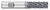 1.0000" (1) Cutter DIA x 0.0600" Radius x 2.0000" (2) Length of Cut Carbide Variable Index Corner Radius End Mill Chipbreaker, 6 Flutes, ALCRO-Max Coated  TITAN USA  SKU TITUS1-TC13461