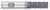 0.5000" (1/2) Cutter DIA x 1.2500" (1-1/4) Length of Cut Carbide Variable Index Square End Mill Chipbreaker, 6 Flutes, ALCRO-Max Coated  TITAN USA  SKU TITUS1-TC13436