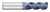 0.2500" (1/4) Cutter DIA x 0.0200" Radius x 0.5000" (1/2) Length of Cut Carbide Corner Radius End Mill, 3 Flutes, AlTiN Coated  TITAN USA  SKU TITUS1-TC49715