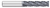 0.7500" (3/4) Cutter DIA x 0.0600" Radius x 2.2500" (2-1/4) Length of Cut Carbide Variable Index Corner Radius End Mill Chipbreaker, 4 Flutes, ALCRO-Max Coated  TITAN USA  SKU TITUS1-TC28198