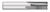 0.1250" (1/8) Cutter DIA x 0.5000" (1/2) Length of Cut Carbide Square End Mill, 4 Flutes, Uncoated  TITAN USA  SKU TITUS1-TC65042