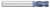 0.3750" (3/8) Cutter DIA x 0.0100" Radius x 1.0000" (1) Length of Cut Carbide Corner Radius End Mill, 4 Flutes, AlTiN Coated  TITAN USA  SKU TITUS1-TC74475