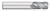 0.5000" (1/2) Cutter DIA x 0.0900" Radius x 1.0000" (1) Length of Cut Carbide Corner Radius End Mill, 4 Flutes, Uncoated  TITAN USA  SKU TITUS1-TC74055
